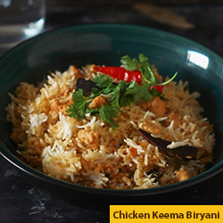 CHICKEN KHEEMA BIRYANI